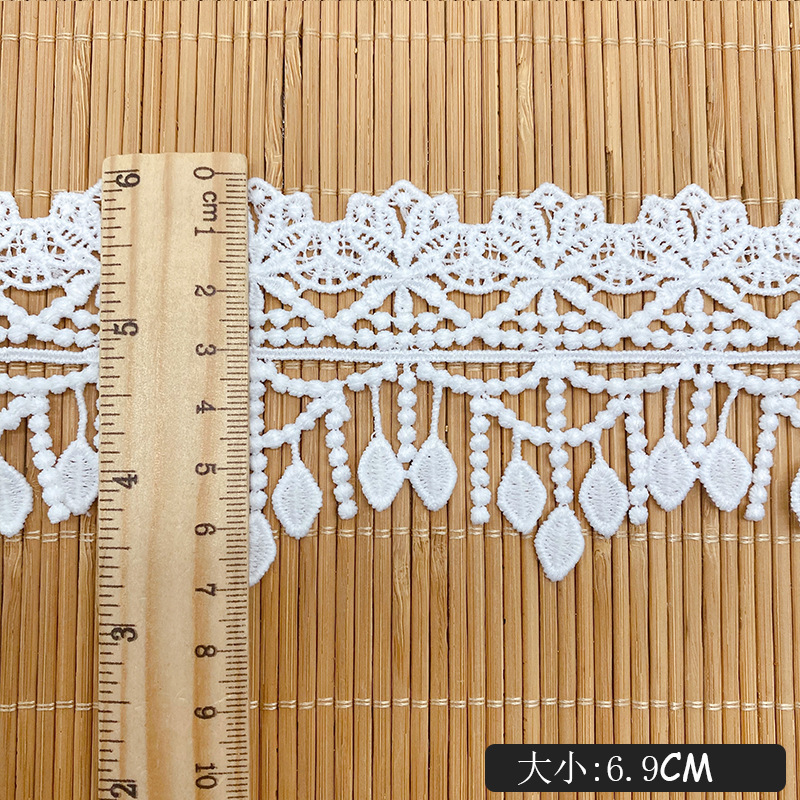 縫製用リボン,3ヤード,縫製用刺flower,花柄,タッセル - Lace Ribbon Trim のレビューと価格